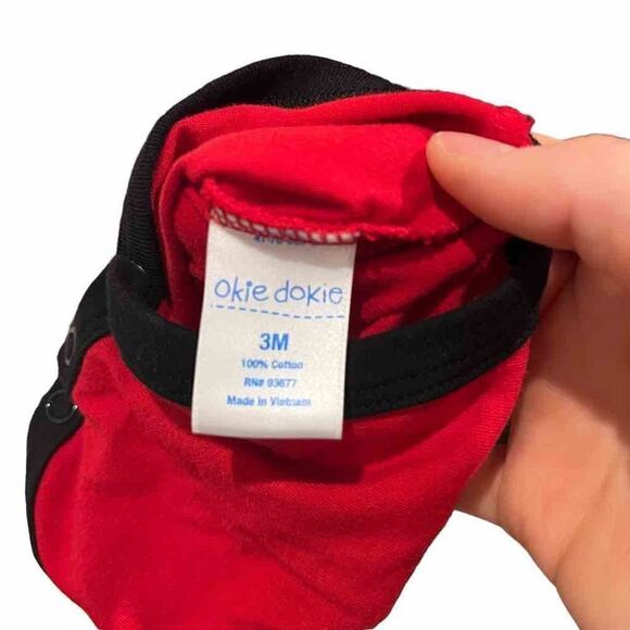 Okie Dokie Santa’s Little Helper Twofer One Piece 3 Months - Picture 5 of 5